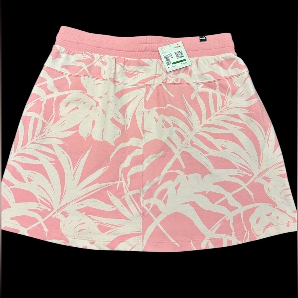 Puma Pink Tropical Leaf Skirt, NWT, Size L - Picture 2 of 6